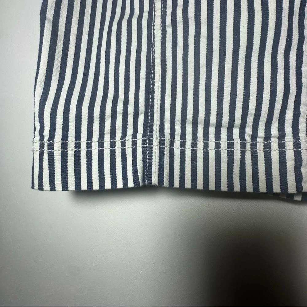 Jolt Indigo Stripe Denim Mini Skirt Casual Summer Size 7/28 Y2K
